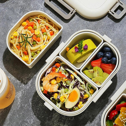 FreshMate | Portable Bento Lunch Box | Leak-Proof with 3 Compartments 2