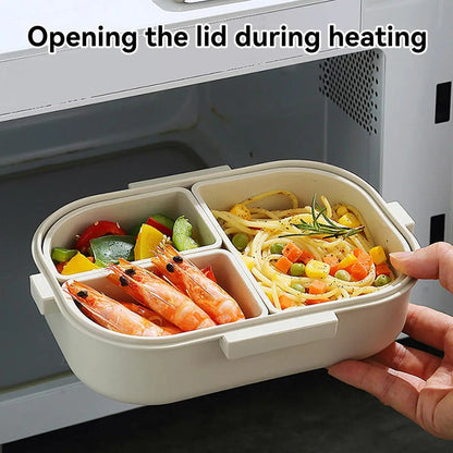 FreshMate | Portable Bento Lunch Box | Leak-Proof with 3 Compartments 4