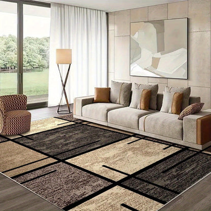 Geometric Elegance Area Rug | Modern Washable Non-Slip Carpet 2