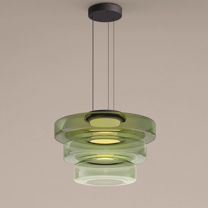 Glass Pendant Lamp | Bauhaus Style Hanging Light 11