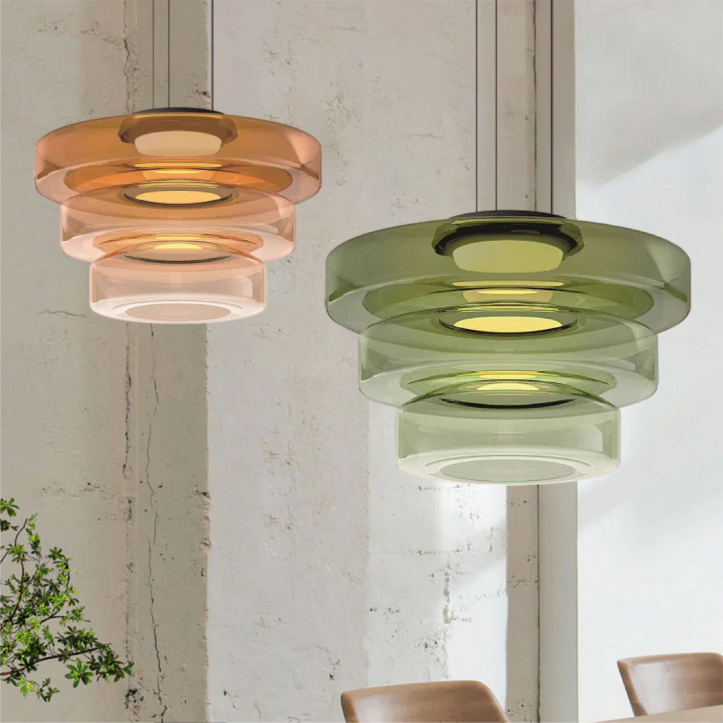 Glass Pendant Lamp | Bauhaus Style Hanging Light 4