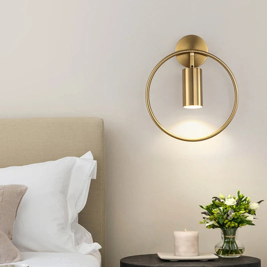 Halo Wall Light | Nordic Gold Minimalist Design 0