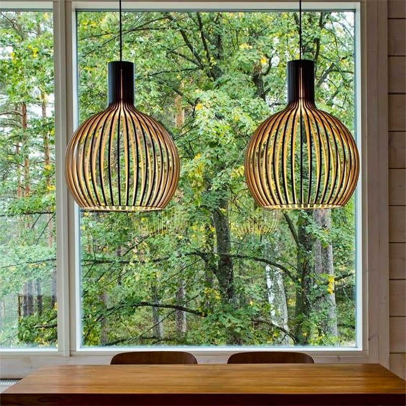 Handcrafted Wooden Pendant Light | Natural Scandinavian Design 3