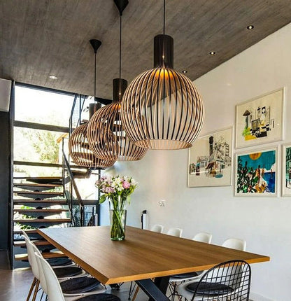 Handcrafted Wooden Pendant Light | Natural Scandinavian Design 5
