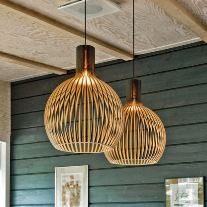 Handcrafted Wooden Pendant Light | Natural Scandinavian Design 9