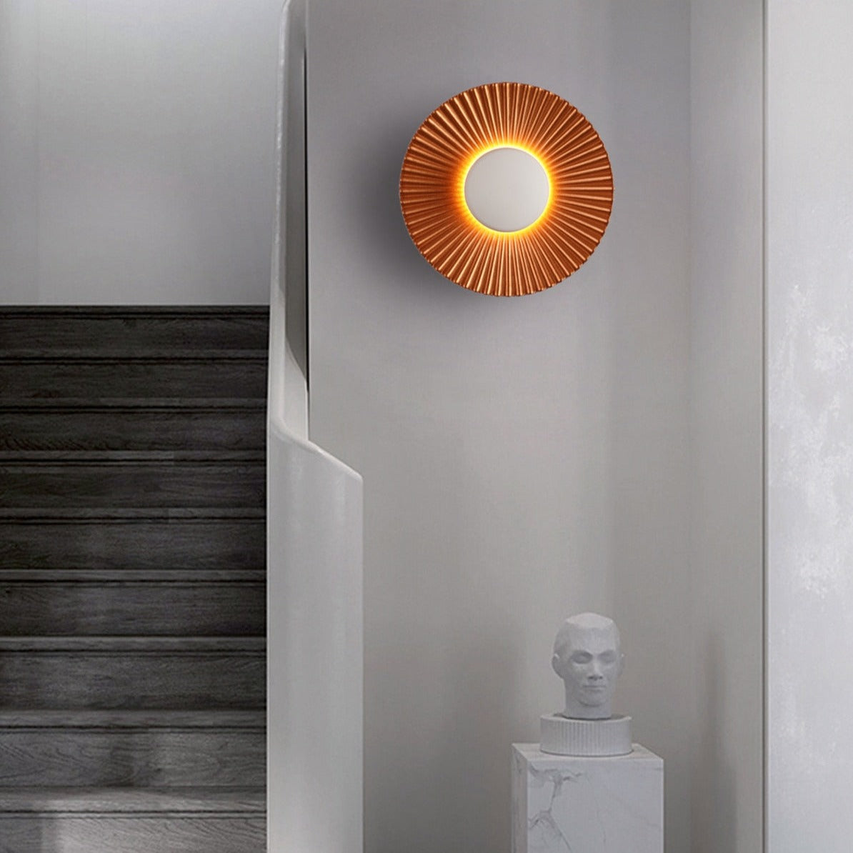 Hasna SunRay Wall Lamp | Modern Metallic Sun Design 3