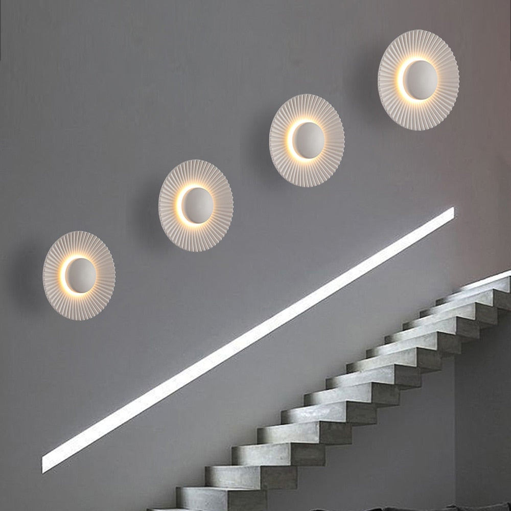 Hasna SunRay Wall Lamp | Modern Metallic Sun Design 5