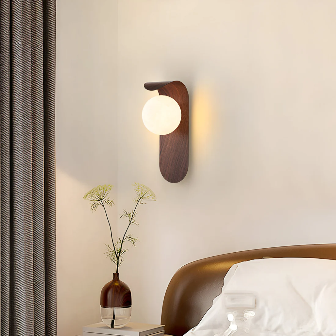 Icar Scandinavian LED Wall Lamp | Minimalist Wooden Design 1