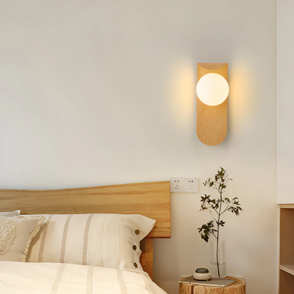 Icar Scandinavian LED Wall Lamp | Minimalist Wooden Design 2