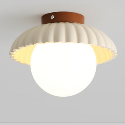Iron Hallway Ceiling Light | Modern Glass & Metal Flush Mount 1