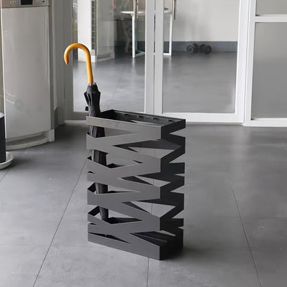 Iron Umbrella Stand | Modern Nordic Style Large Capacity Holder 0