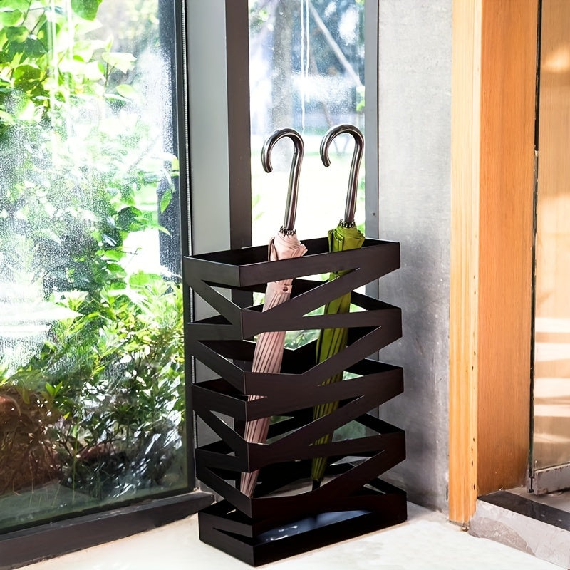 Iron Umbrella Stand | Modern Nordic Style Large Capacity Holder 1