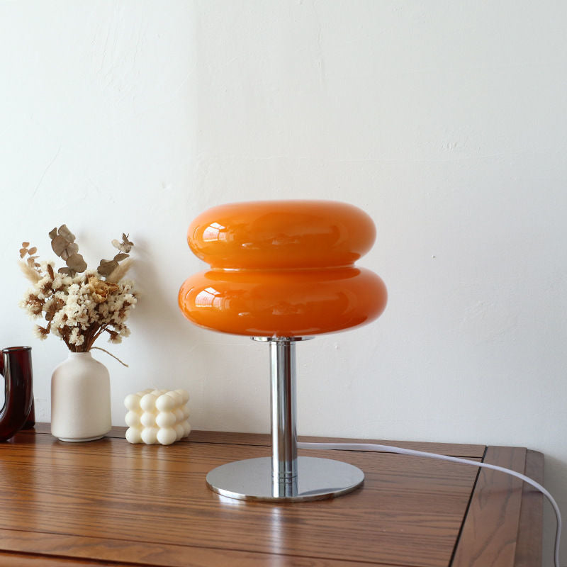 Italian Designer Glass Table Lamp | Modern Retro Accent Light 4