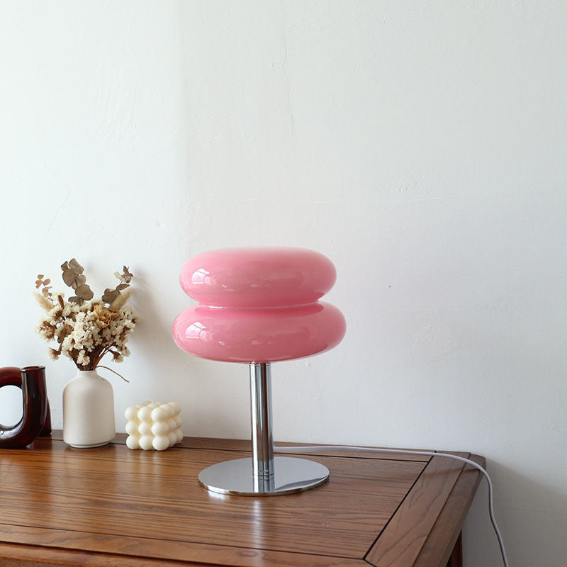 Italian Designer Glass Table Lamp | Modern Retro Accent Light 8
