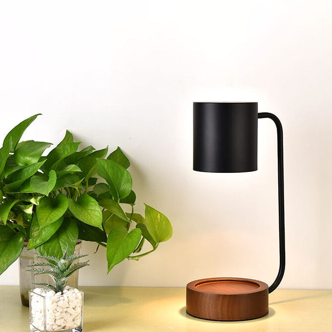 Japanese Minimalist Table Lamp | Wood & Metal Design 1