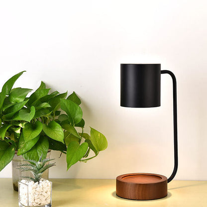 Japanese Minimalist Table Lamp | Wood & Metal Design 1