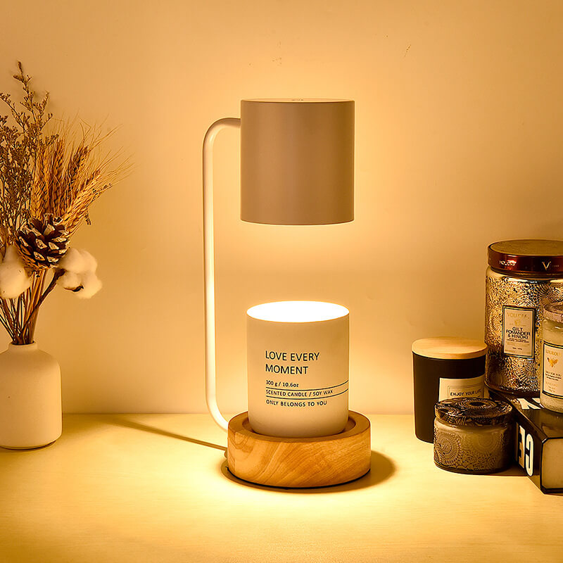 Japanese Minimalist Table Lamp | Wood & Metal Design 5