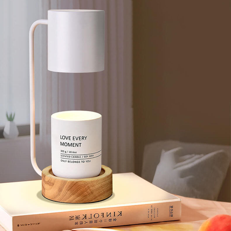 Japanese Minimalist Table Lamp | Wood & Metal Design 8