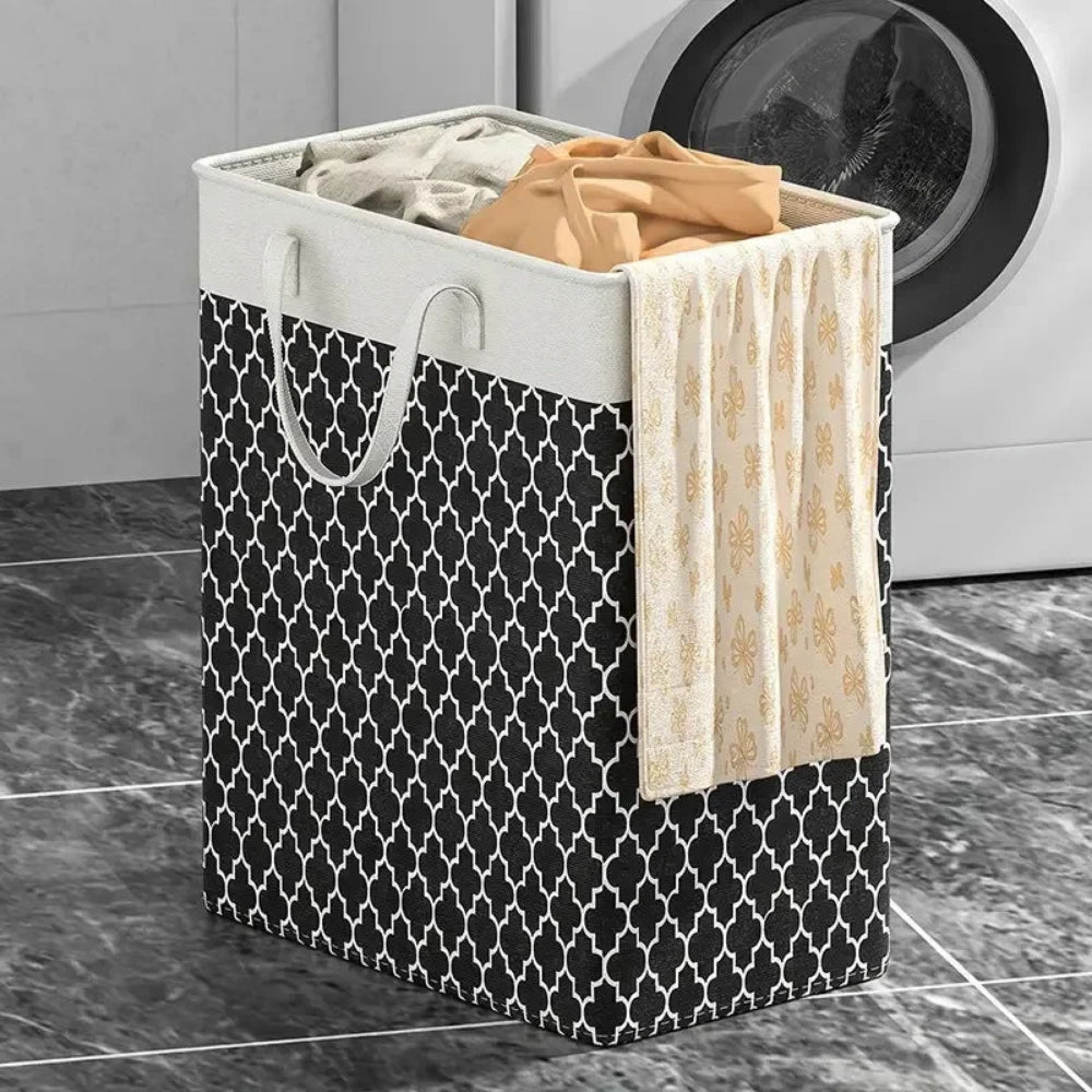 Lauva | 75L Waterproof Laundry Basket | Foldable Fabric Clothes Hamper with Handles 1