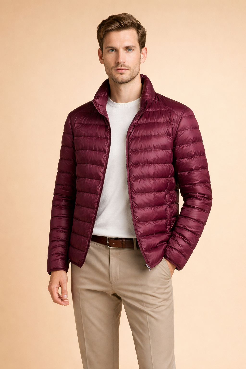 Men's Lightweight Quilted Jacket Casual Puffer Jacket