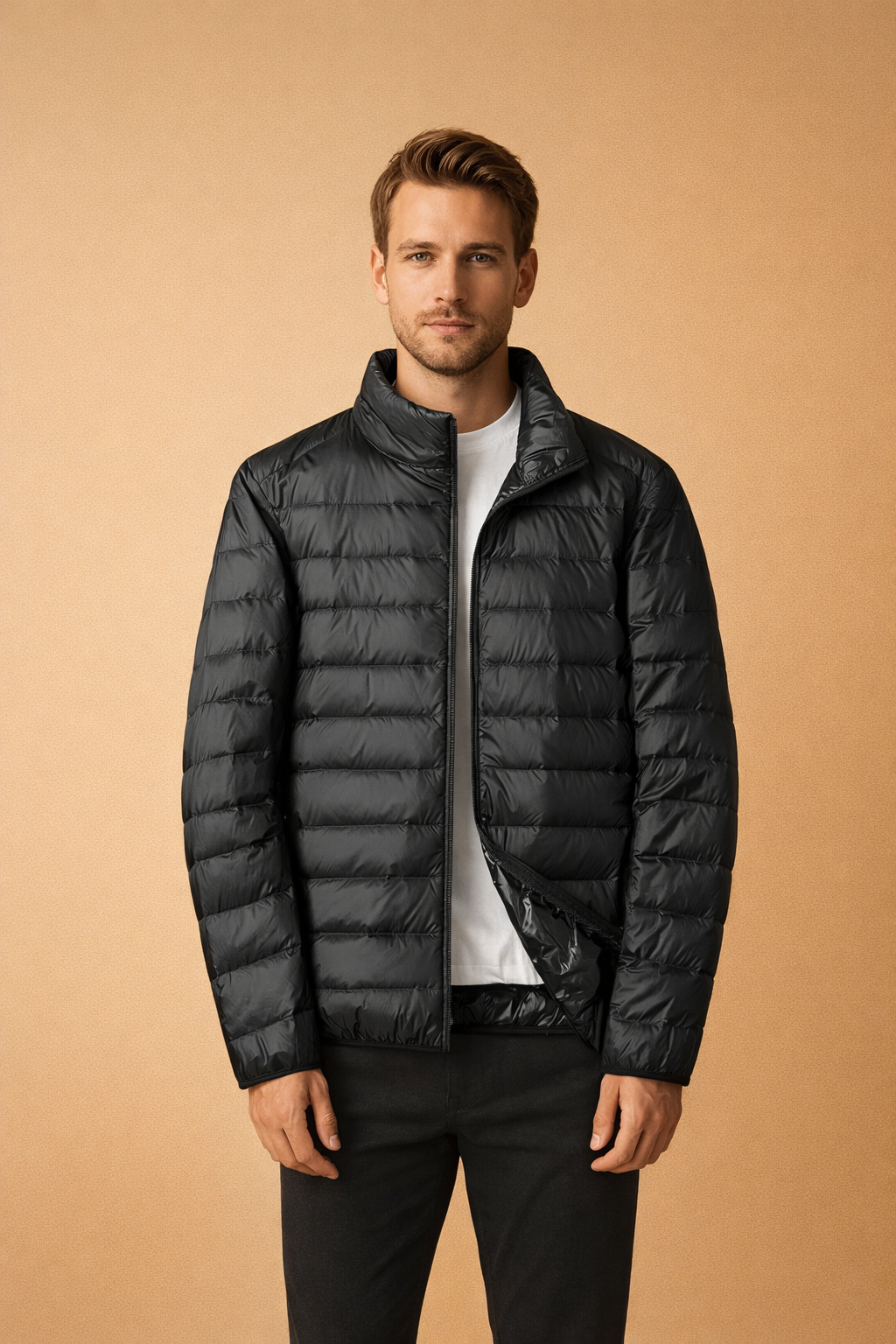 Men's Lightweight Quilted Jacket Casual Puffer Jacket