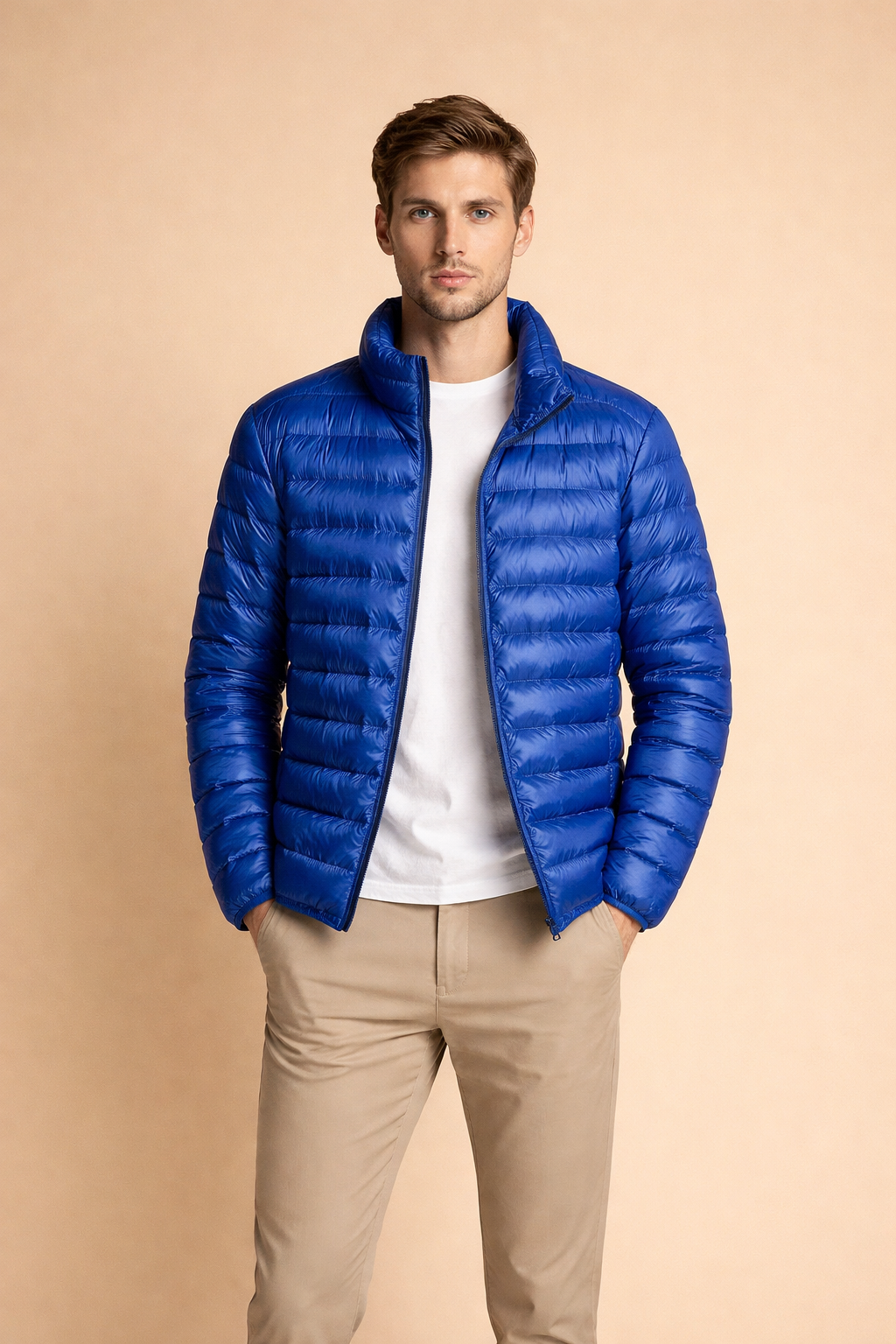 Men's Lightweight Quilted Jacket Casual Puffer Jacket