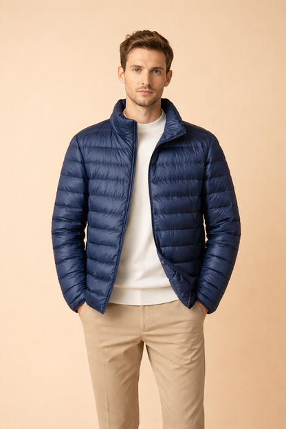 Men's Lightweight Quilted Jacket Casual Puffer Jacket