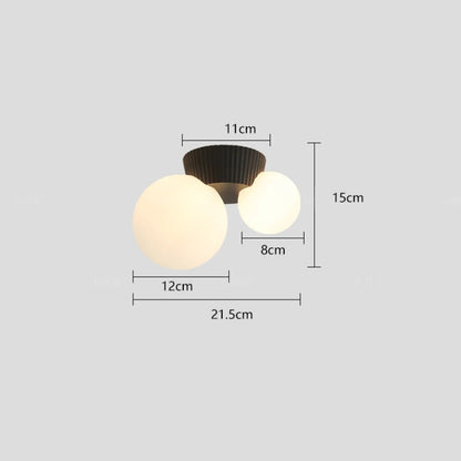 Luméa Ceiling Light | French Modern Double Globe Design 5