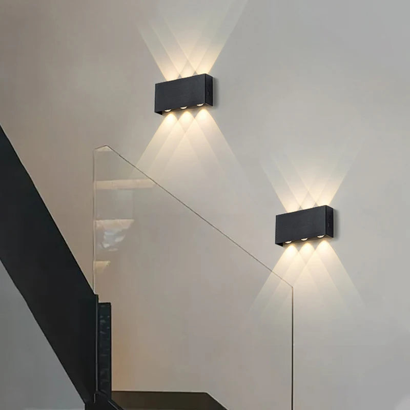 LumiBlock Rechargeable Wall Lamp | Minimalist Wood-Grain Design 4