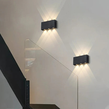 LumiBlock Rechargeable Wall Lamp | Minimalist Wood-Grain Design 4