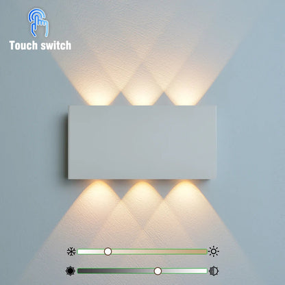 LumiBlock Rechargeable Wall Lamp | Minimalist Wood-Grain Design 8