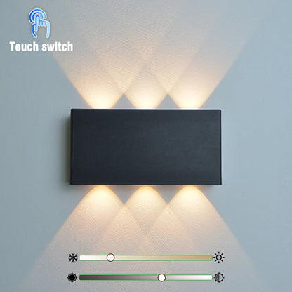LumiBlock Rechargeable Wall Lamp | Minimalist Wood-Grain Design 9