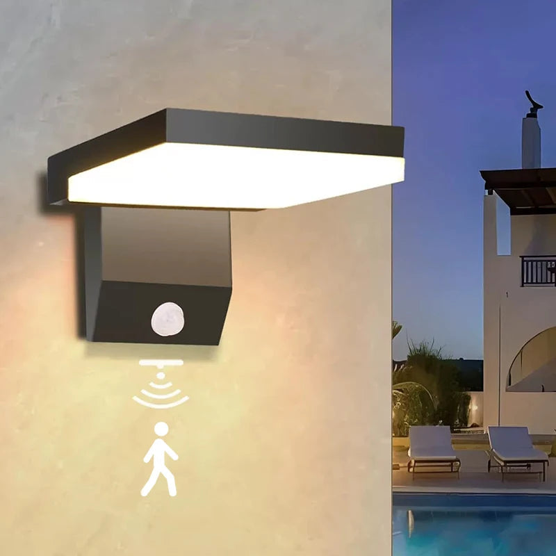 LumiFold | Outdoor Wall Light with Motion Sensor & Adjustable Angle | IP65 Waterproof Exterior Lantern for Modern Homes 2