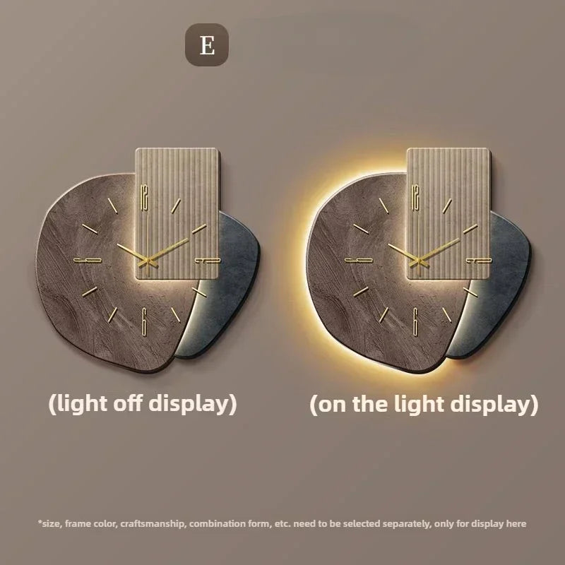 LumoClock | Large Modern Wall Clock | Silent Quartz & LED Light 10