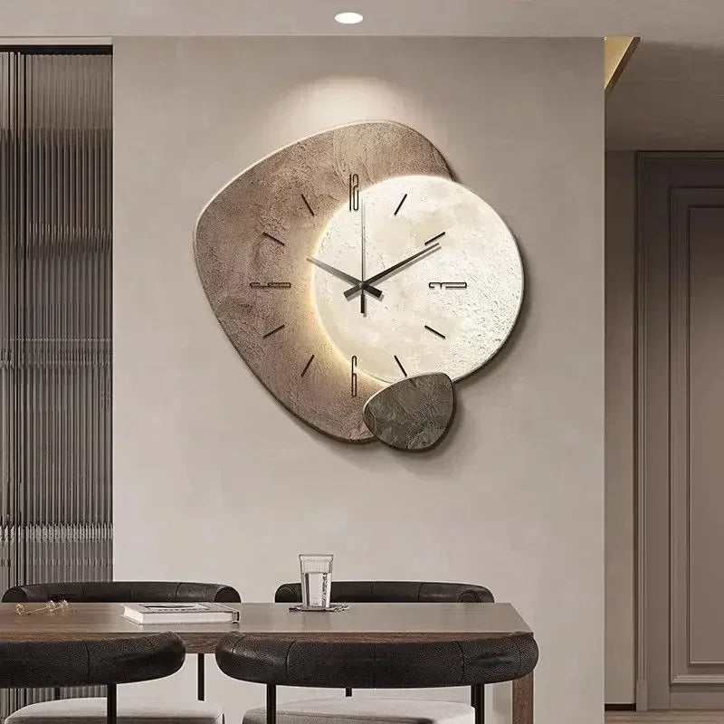 LumoClock | Large Modern Wall Clock | Silent Quartz & LED Light 3