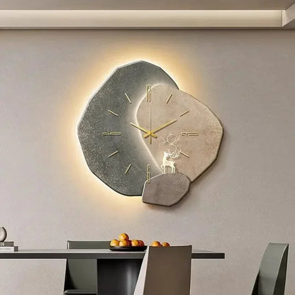 LumoClock | Large Modern Wall Clock | Silent Quartz & LED Light 4