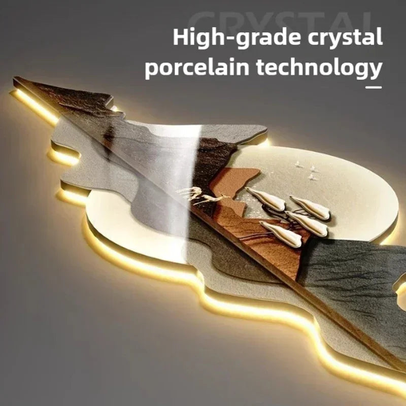 LumoClock | Large Modern Wall Clock | Silent Quartz & LED Light 5