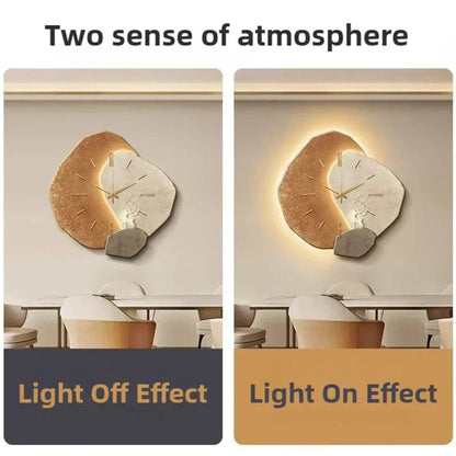 LumoClock | Large Modern Wall Clock | Silent Quartz & LED Light 6