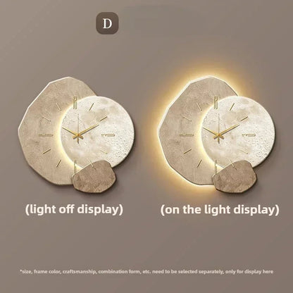 LumoClock | Large Modern Wall Clock | Silent Quartz & LED Light 7