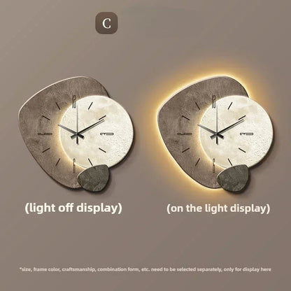 LumoClock | Large Modern Wall Clock | Silent Quartz & LED Light 8