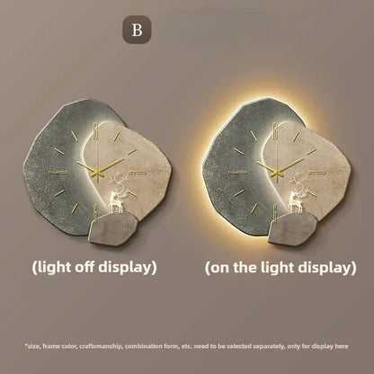 LumoClock | Large Modern Wall Clock | Silent Quartz & LED Light 9