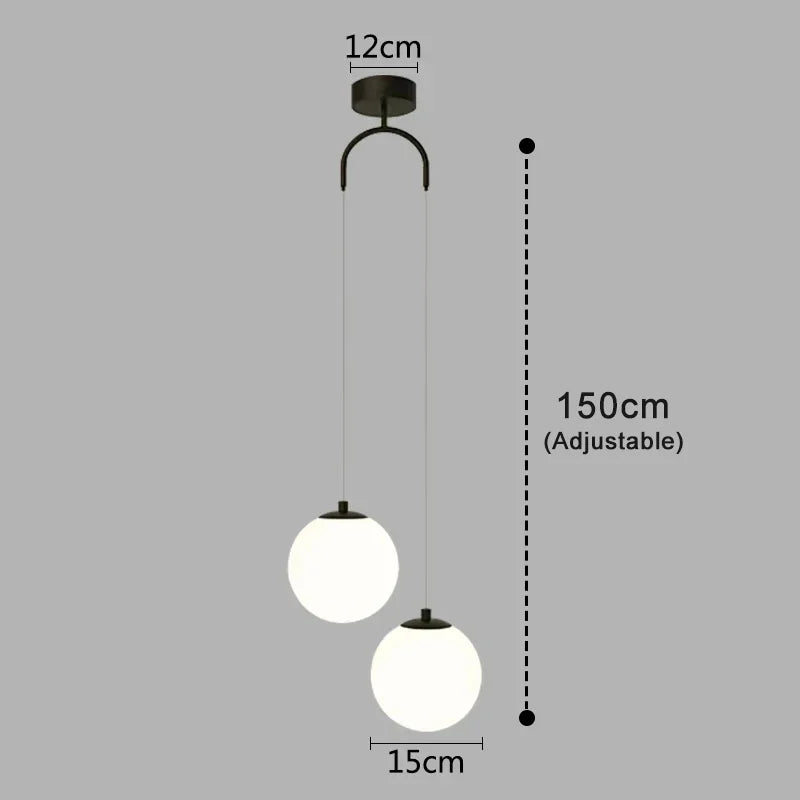Luna Pendant Light | Nordic Modern Glass Globe Design 0