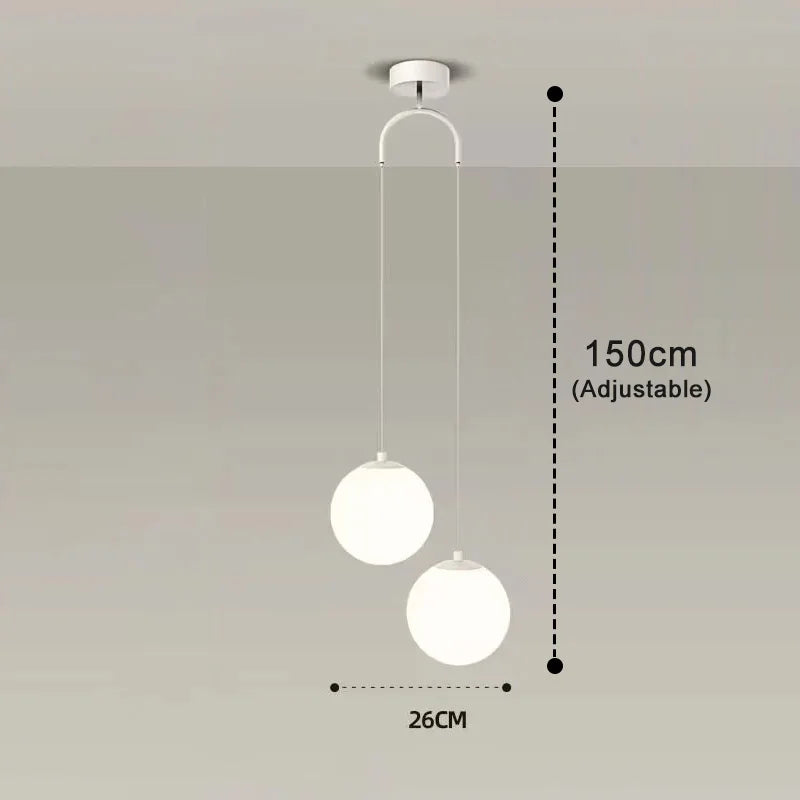 Luna Pendant Light | Nordic Modern Glass Globe Design 6