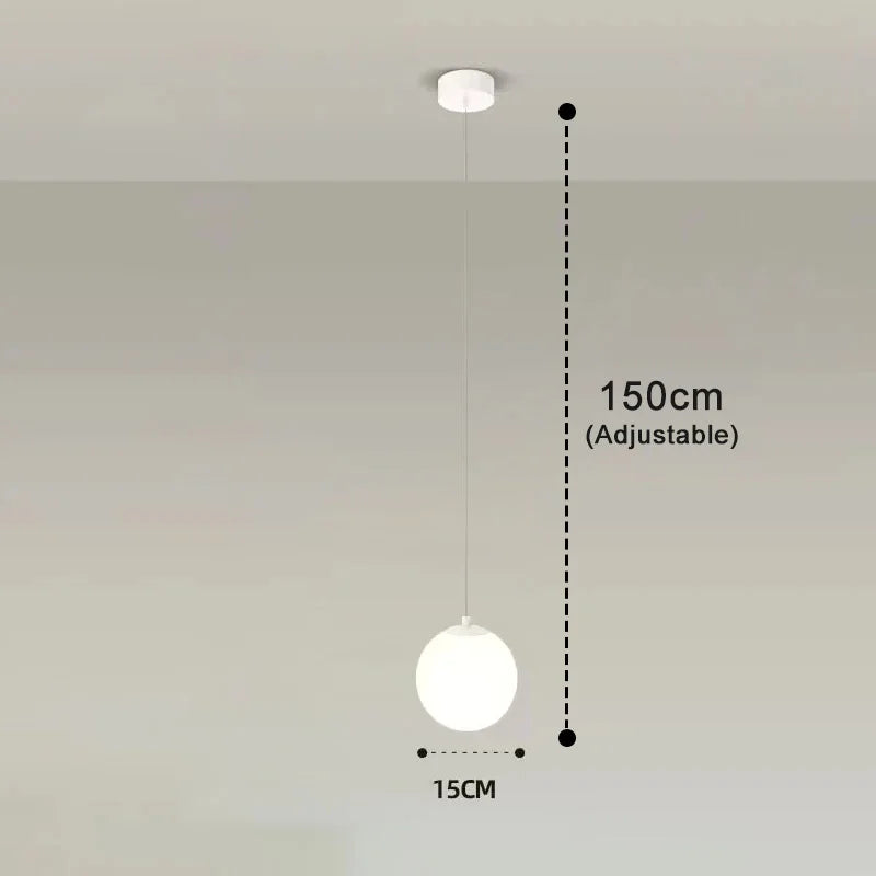 Luna Pendant Light | Nordic Modern Glass Globe Design 8