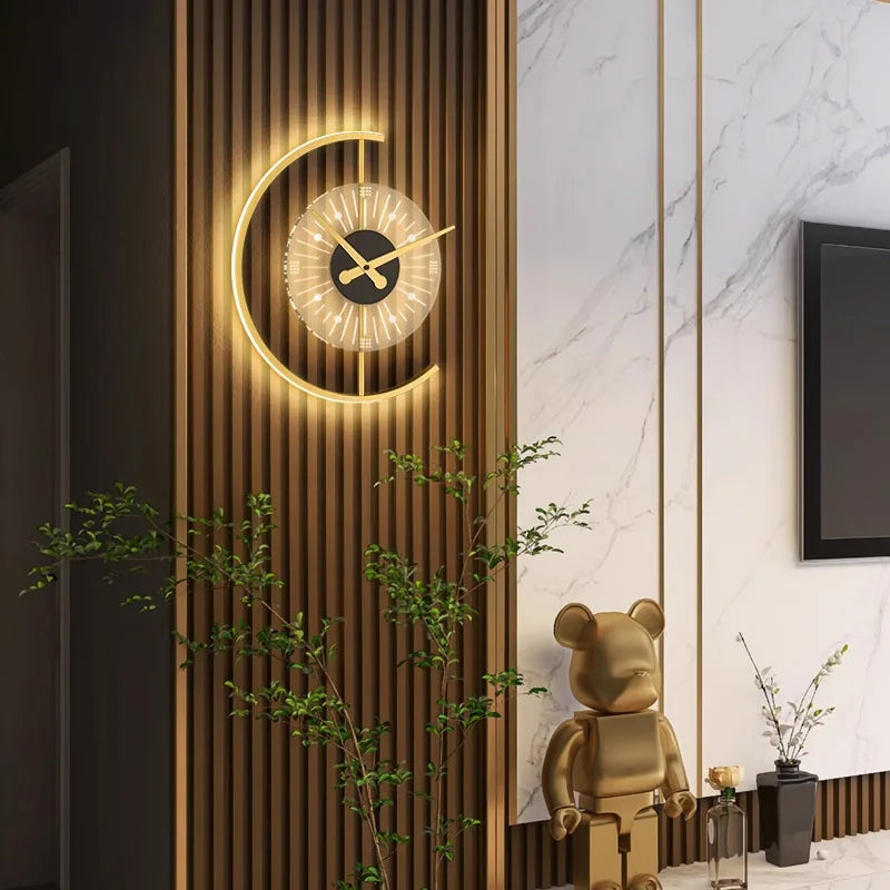 Lunaris Wall Lamp Clock | Post-Modern LED Sconce 0