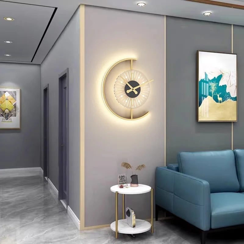 Lunaris Wall Lamp Clock | Post-Modern LED Sconce 4