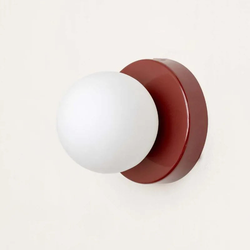 Macaron LED Wall Lamp | Modern Coloured Glass Sconce 5