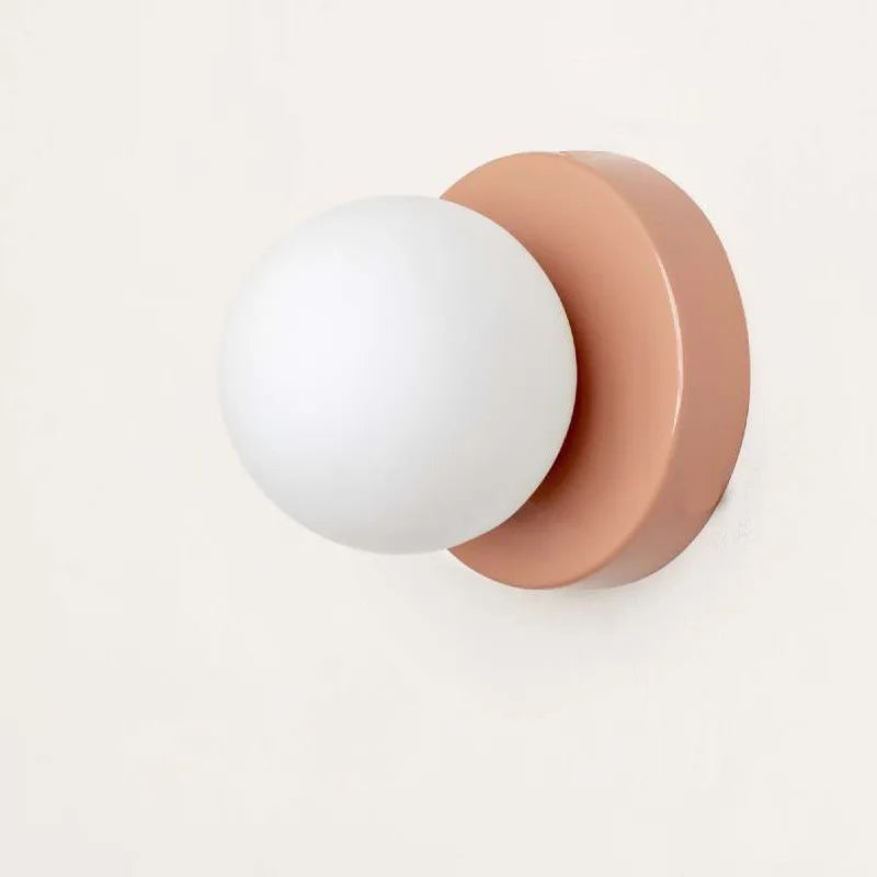 Macaron LED Wall Lamp | Modern Coloured Glass Sconce 6