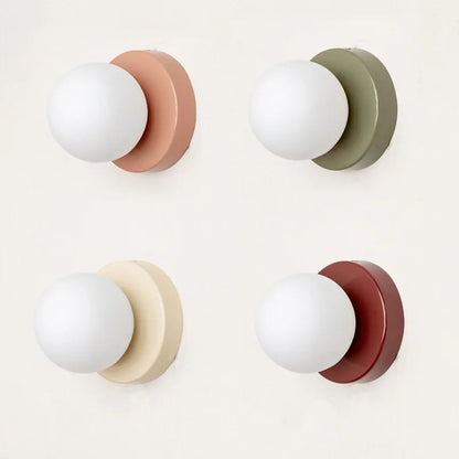 Macaron LED Wall Lamp | Modern Coloured Glass Sconce 7