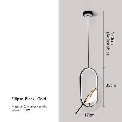 Magpie Pendant Light | Nordic LED Bird Design 0